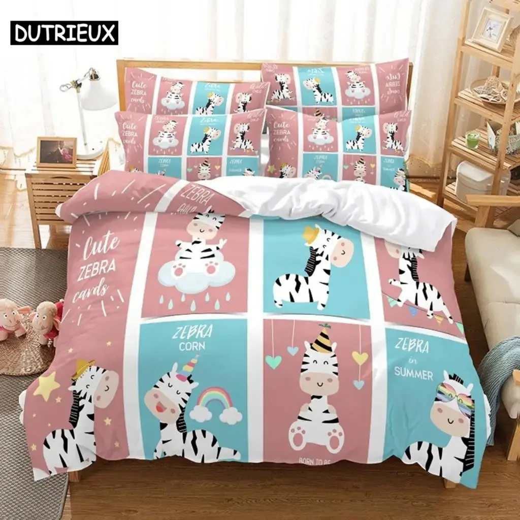 Children Bedding Set Duvet Cover Set 3d Bedding Digital Printing Bed Linen Queen Size Bedding Set Fashion Design