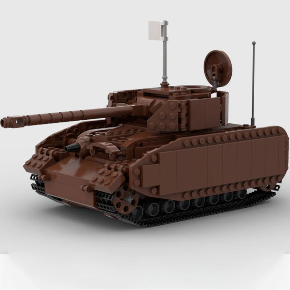 MOC-147500 Military Tanks Panzer IV Ausf Building Blocks German Infantry Fighting Vehicle Model DIY Brick Children's Puzzle Toys