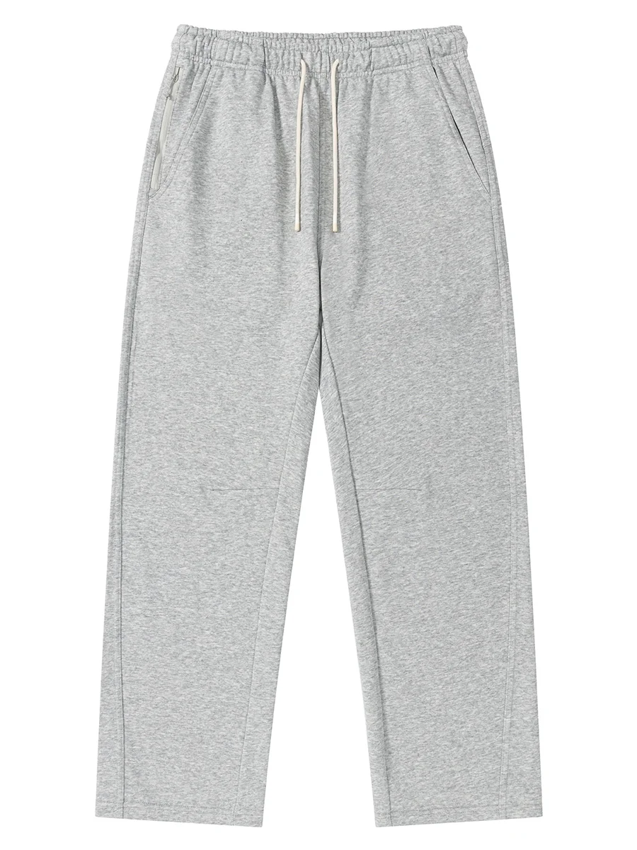 

Мужские повседневные брюки свободного кроя с прямыми штанинами, осенне-зимние, плотные, с эластичным поясом на шнурке, модные, спортивные, универсальные, повседневные