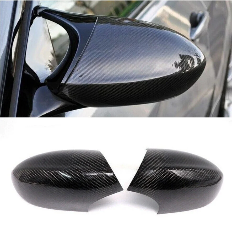 Real Carbon Fiber Side Mirror Caps Cover For BMW E92 M3 Coupe 2008-2013