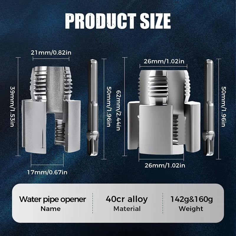 4/6 نقاط الأنابيب خيوط أداة PPR PVC MPP انبوب ماء الموضوع فتاحة الداخلية الخارجية موضوع أنابيب الحفر أدوات إصلاح السباكة