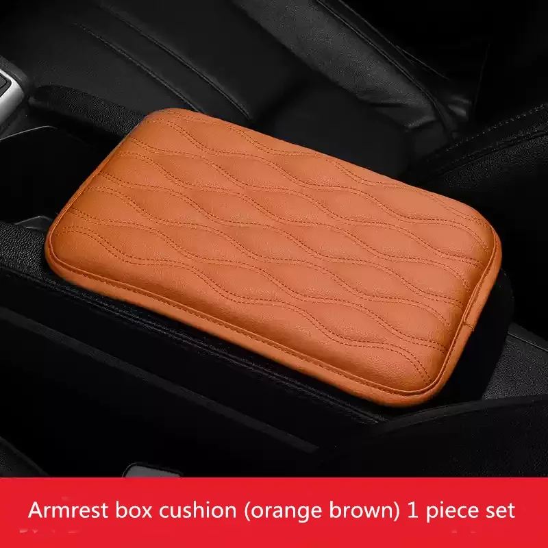 PU Leather Car Armrest Pad Soft Car Armrest Cushion Universal Center Console Anti Scratch Mat Protection Non Slip Hand Supports