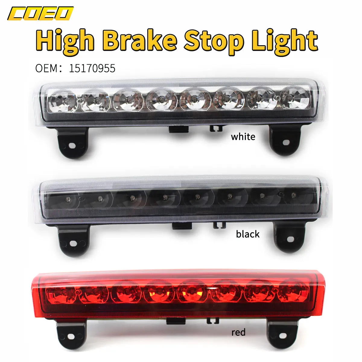 Third brake light for GMC Yukon / XL 2000-2006 12V high position brake light For Tahoe Suburban 15170955