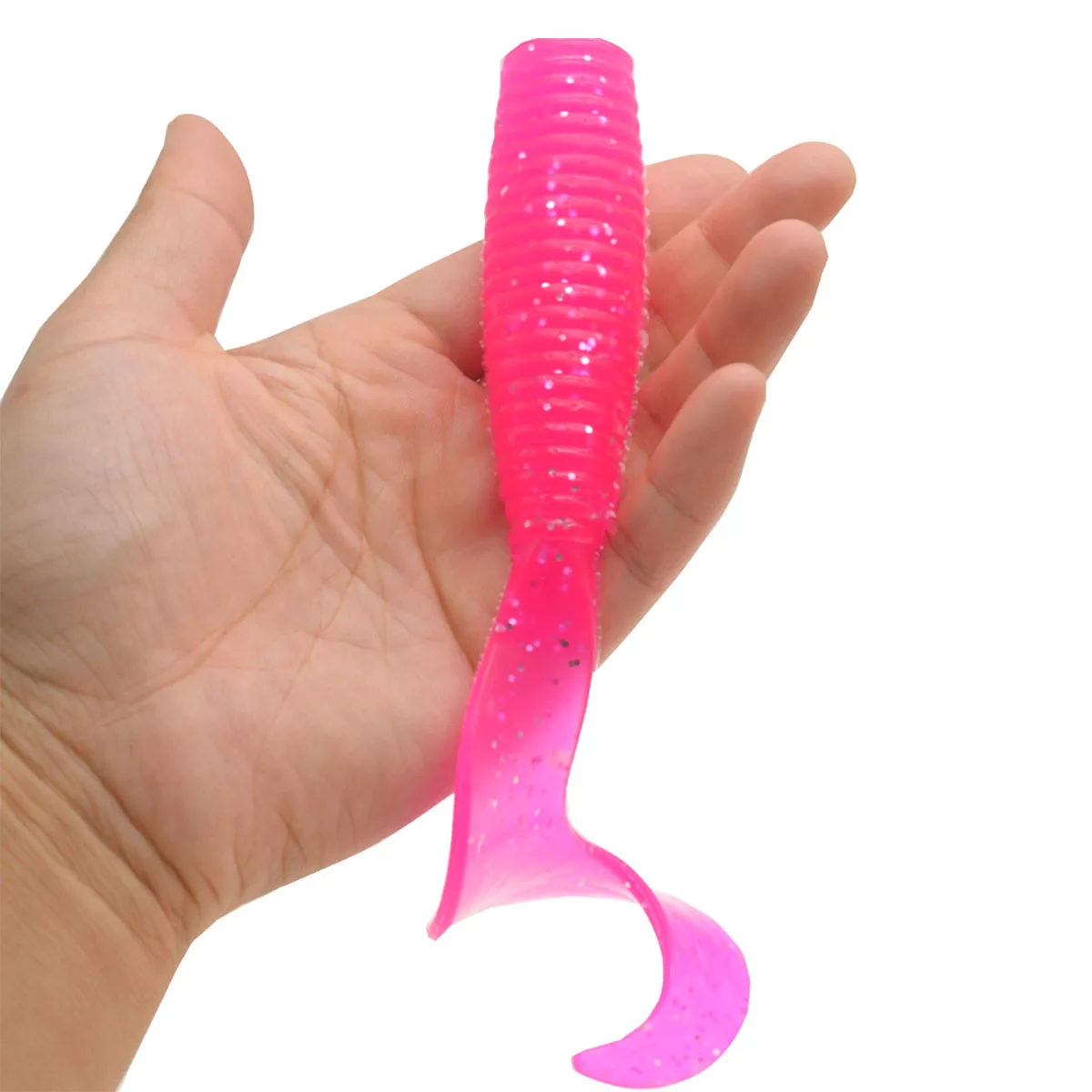 165mm/50g 2pcs Fishing Soft Lures Artificial Silicone Big Grub Wobblers Carp Swimbait Jigging Worm Fishing Tackle