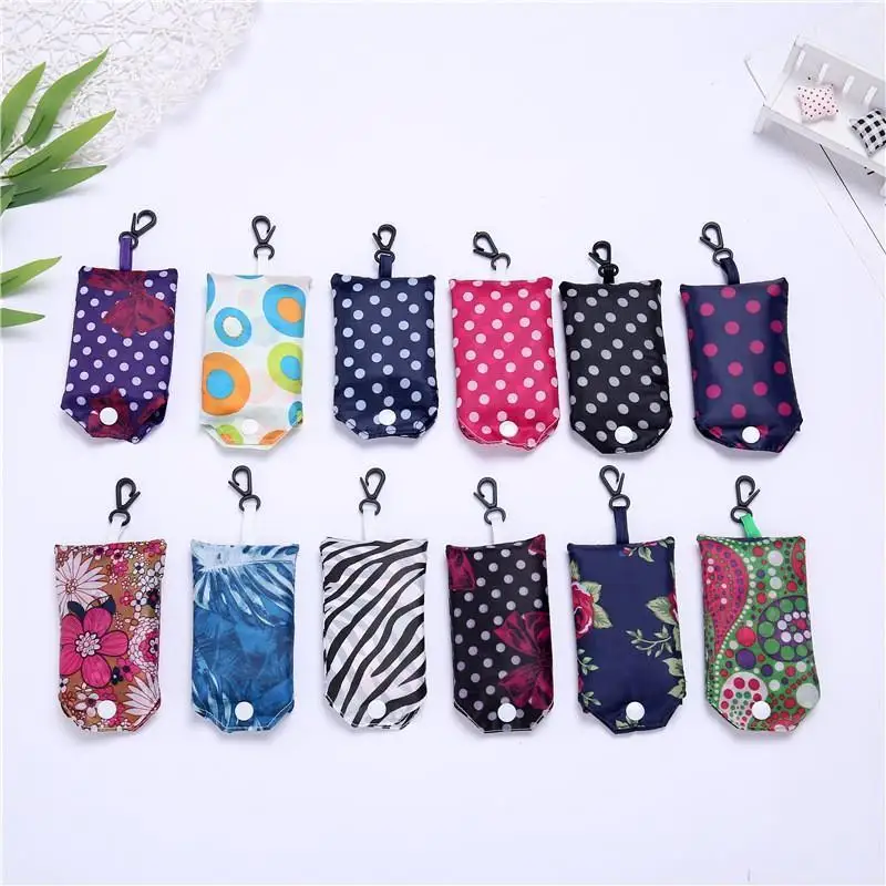 حقيبة تنظيم بوليستر مطبوعة إبداعية عصرية قابلة لإعادة التدوير للسفر وقابلة للطي وقابلة لإعادة الاستخدام وصديقة للبيئة للتسوق (لون عشوائي) #4