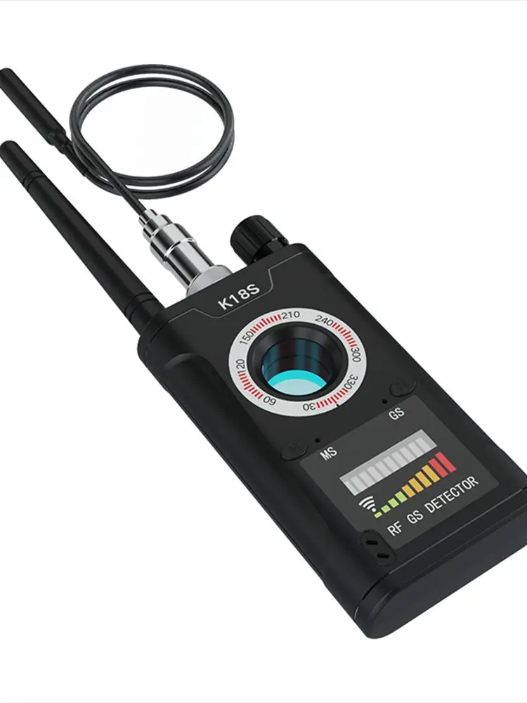 K18 multi-fonction Anti-espion caméra sans fil lentille dispositif détecteur 1MHz-6.5GHz GSM Audio Bug Finder GPS Signal RF Tracker détecter