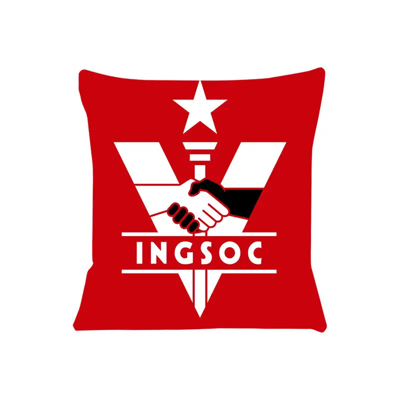 1984 Ingsoc Cushion Cover for Sofa Pillow Case Cover Seat Car Throw Pillowcase 45X45cm For Home Decorative SJ-812