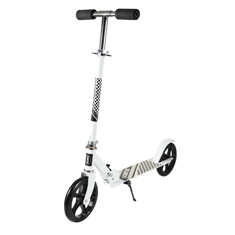 Outdoor travel children and adolescents adult scooter pedal scooter two-wheeled large-wheeled folding scooter