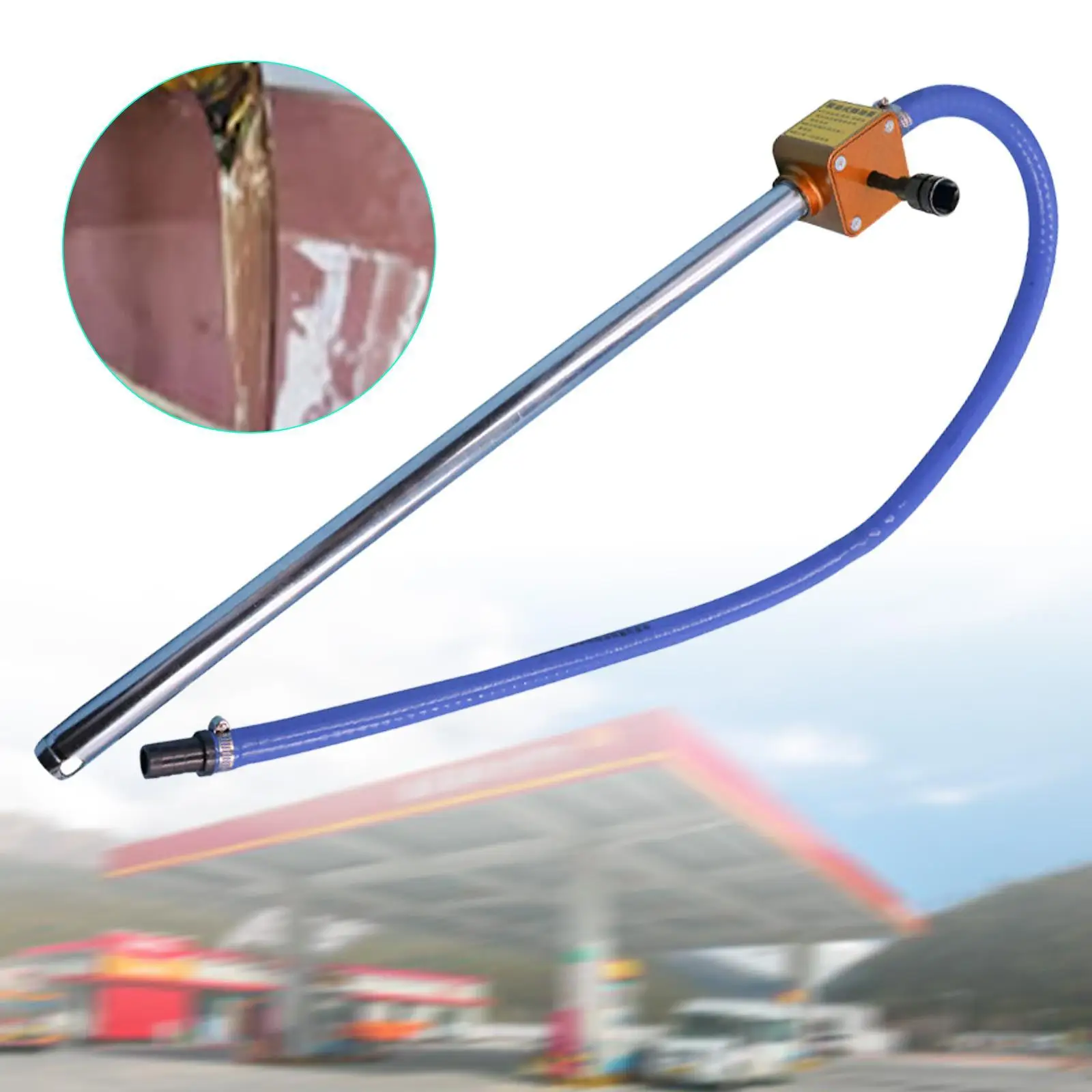 

Oil Barrel Pump Dispenser PP Metal Gear Oil Filler Pneumatic Suction Machine Tool for Fluid Oil Change Tasks