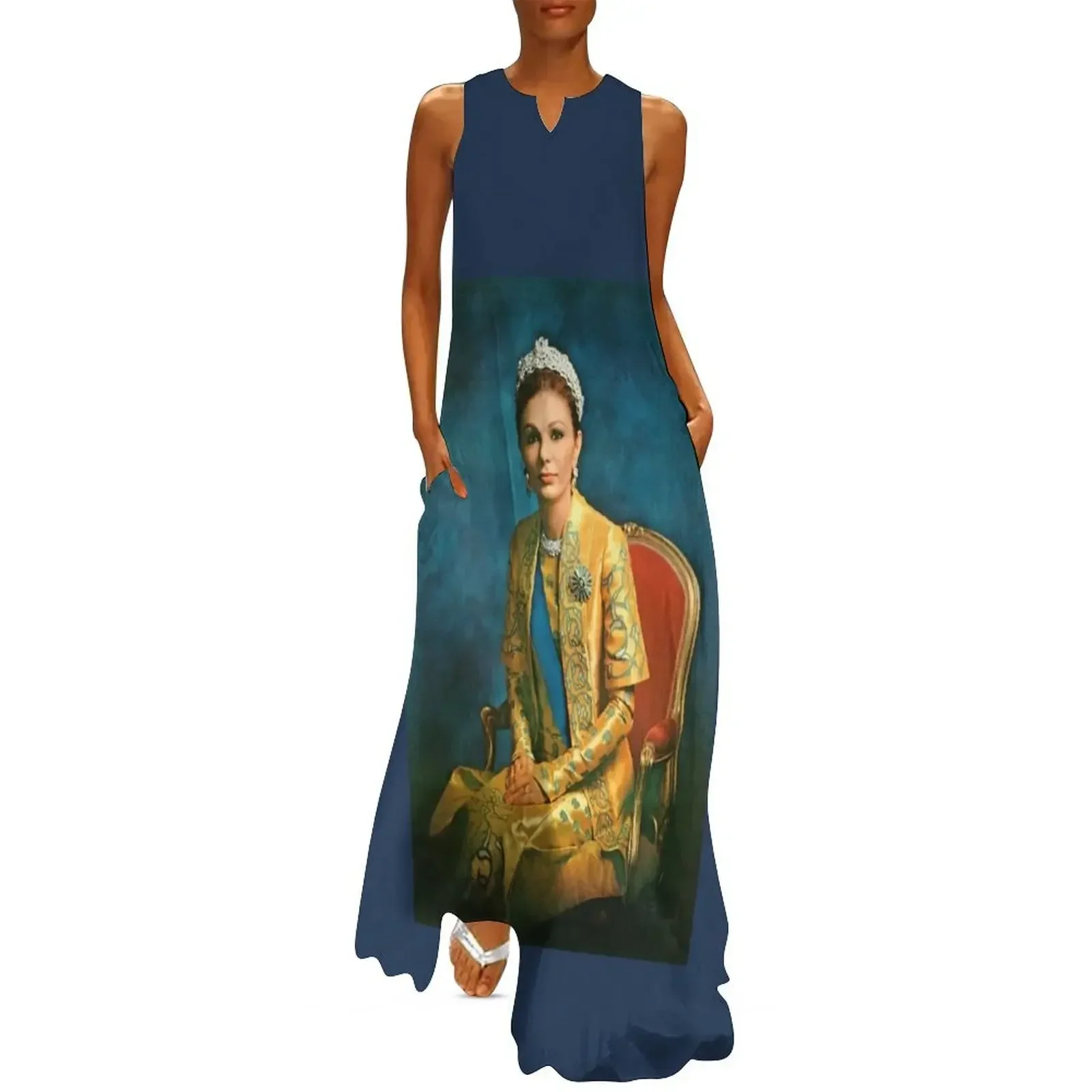 

The Queen of Iran, Shahbanoo Long Dress clothing women summer 2025 Summer skirt Clothing female Dress