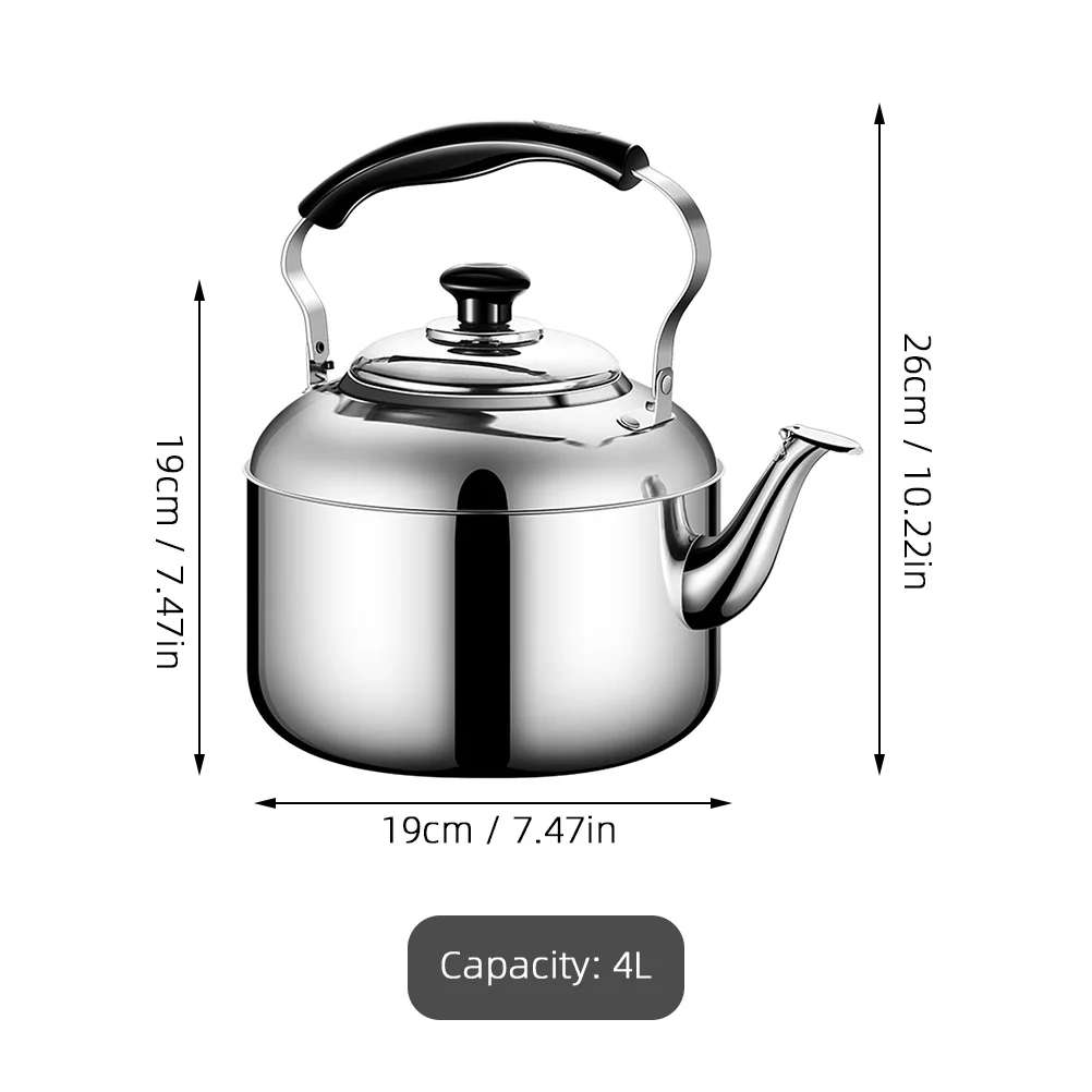 

Stainless Steel Kettle Electric Loud Whistling Tea Kettles Coffee Makers Kitchen Gadget Boiler