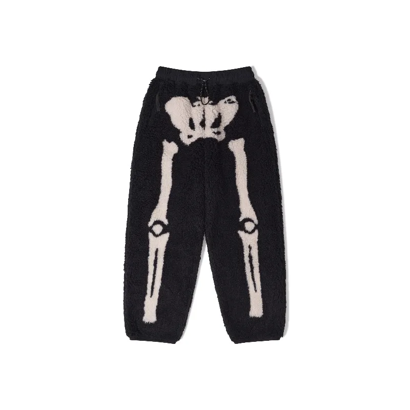High Street KAPITAL Japanese-style Warm Lamb Fleece Bone-patterned Trousers Men's Casual Pants Men's Clothing