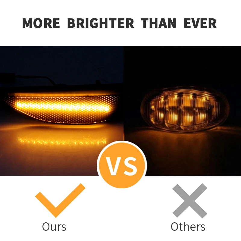 2 قطعة LED المصد الأمامي الديناميكي عاكس الجانب ماركر ضوء بدوره مصابيح إشارة ل 911 991 981 982 718 Boxster كايمان #5