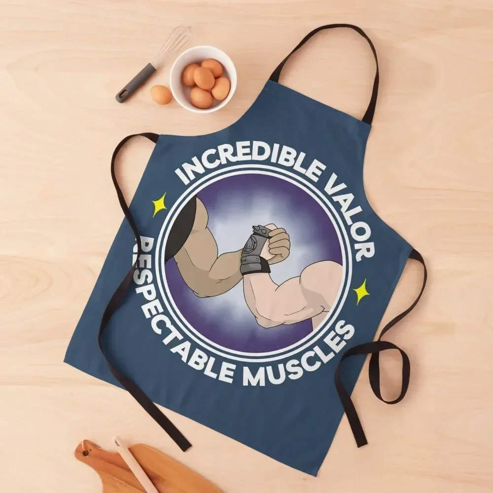 

Respectable Muscles! (White text) Apron kitchen woman Chef Uniform Barista Chef Uniform Women Apron