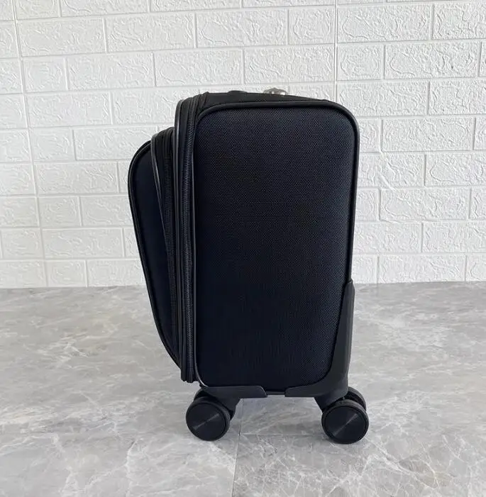 Bolsa de equipaje con ruedas para hombre, Maleta de viaje con ruedas, de 18 pulgadas, Oxford, para cabina de abordaje