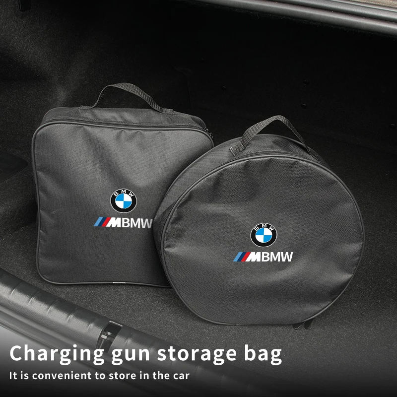 Custodia per cavo di ricarica per auto impermeabile veicolo elettrico EV Car ricaricabile Gun Organizer borsa per attrezzi per auto per BMW iX1 iX