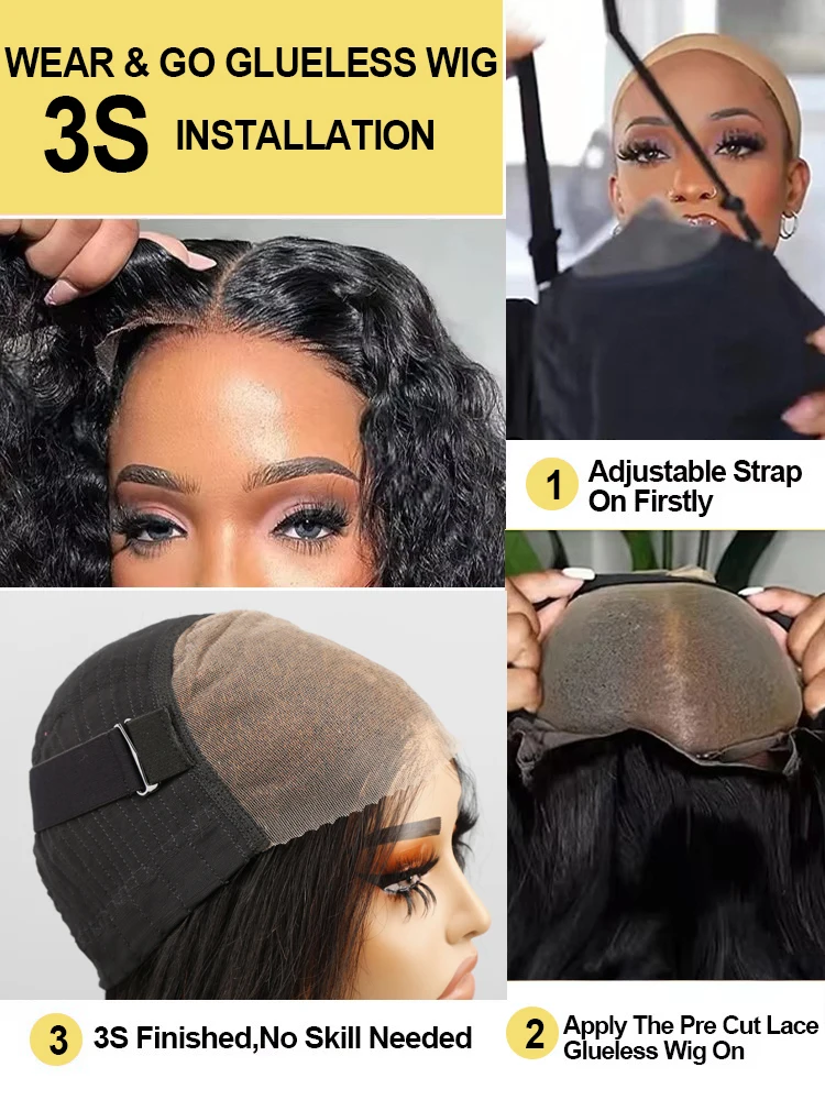 40 بوصة 250 الكثافة موجة عميقة 13x6 360 Hd الدانتيل أمامي خصلات الشعر المستعار الإنسان البرازيلي مجعد قبل قطع الدانتيل غلويليس شعر مستعار جاهز للارتداء