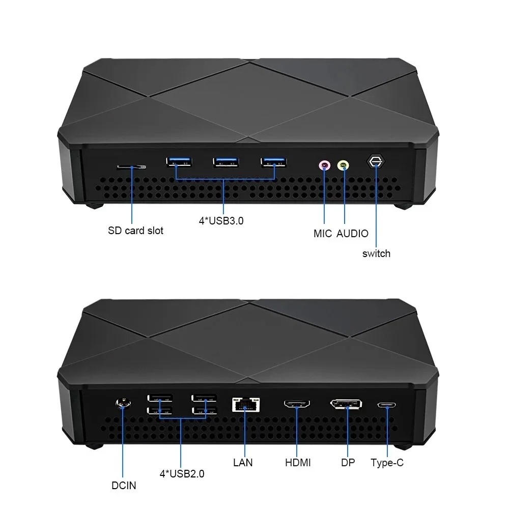 Mini PC portatile Core i9 di 11a generazione 11800H gioco per ufficio domestico i7 piccolo computer desktop miniPC portatile