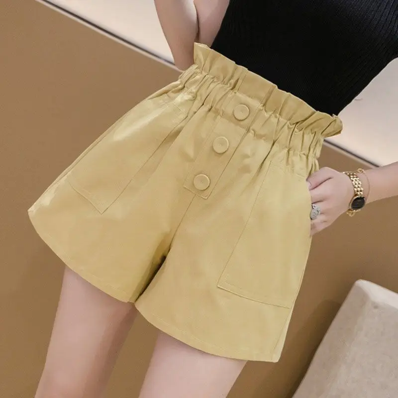 White Short Pants Woman Wide Loose High Waist Shorts for Women Baggy Low Price Classic Outfits Youthful Jorts Harajuku Fashion