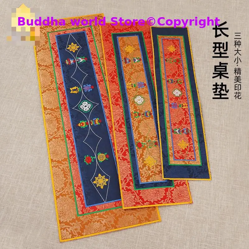 70cm Buddhism decoration embroidery Tibet family Temple Altar Offering ritual mat Pad cloth Cushion for Buddha statue implement