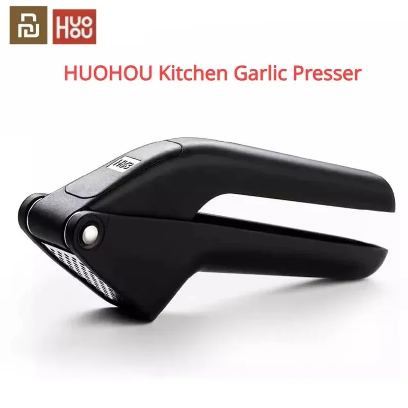 Original HUOHOU Kitchen Garlic Presser Manual Garlic Crusher Micer Cutter Squeeze Tool Fruit garlic masher& Vegetable Tool