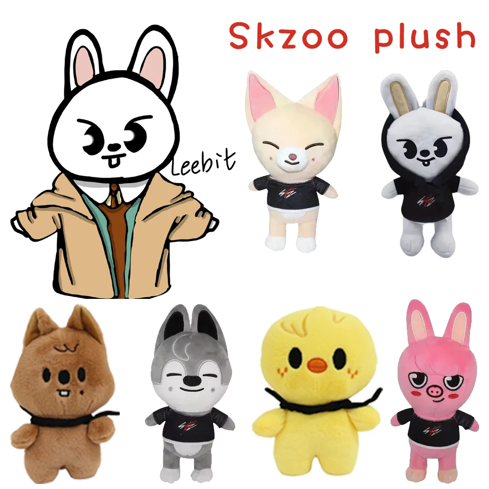 Skzoo Plush Toys KPOP Leebit Plush Cartoon Stuffed Animal Plushies