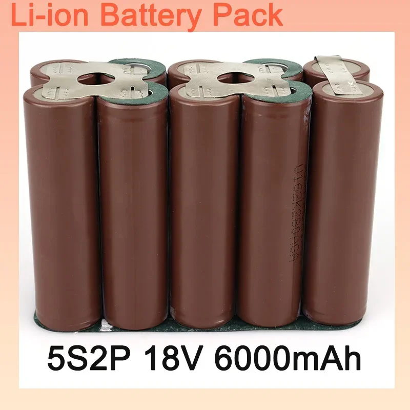 Hot 100% NEW 18650 HG2 5S2P Battery Pack 6000mAh 18V For Screwdriver Batteries Weld Battery Pack