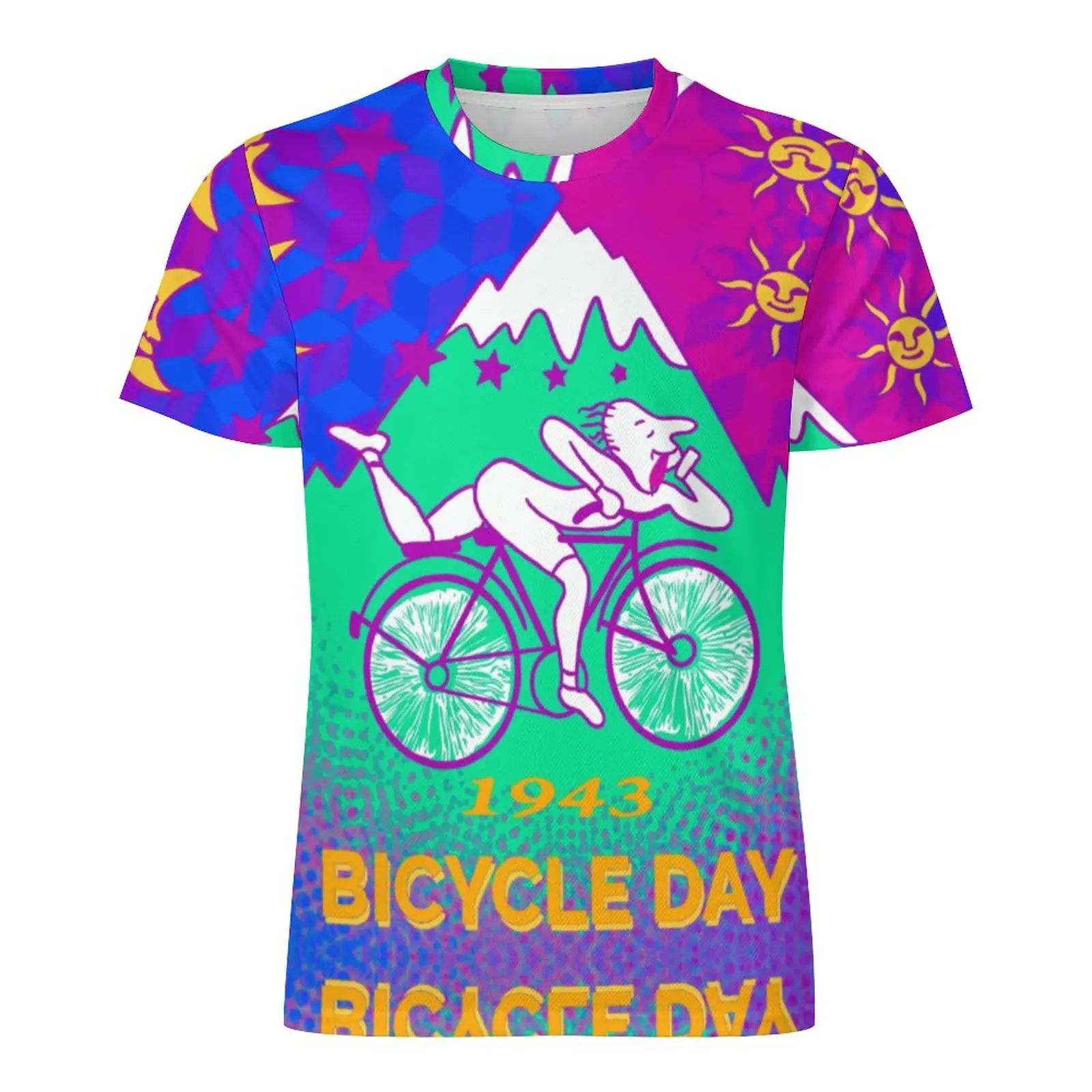 Albert Hoffman Bicycle Day T Shirt 1943 Cycle Lsd Trip Acid Day Classic T Shirts O Neck Cool Tshirt Summer Man Graphic Top Tees