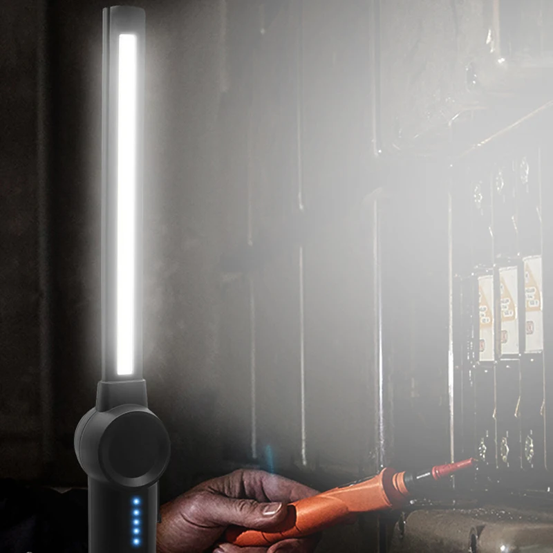40cm Work Light for Mechanic,COB XPG LED,21700 4000mAh USB-C Rechargeable Inspection Lamp Magnetic 360° Workshop Flashlight Tool