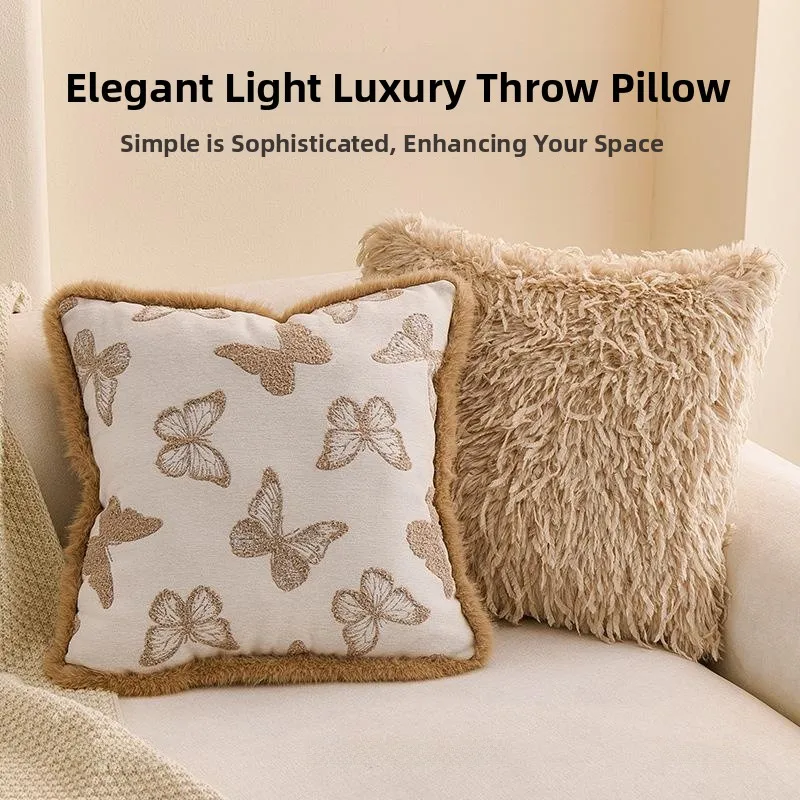 

Роскошная наволочка Oats Pillow из скандинавской ткани Cloud Velvet, квадратная, для дома, декоративная, из полиэстера