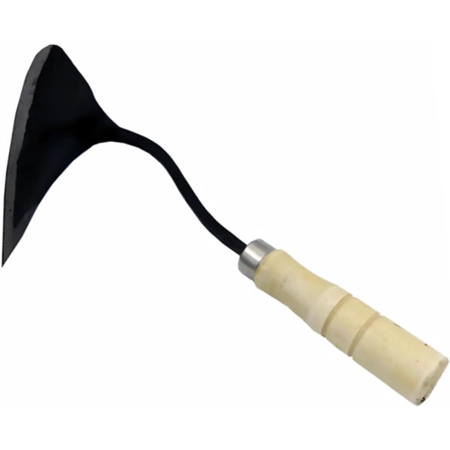 Crooked Triangular Pick Planting Hoe Gardening Tool Gardening Hoe Forged Hoe Garden Hoeing Tool Hand Plow Weeding Hoe Wooden Han