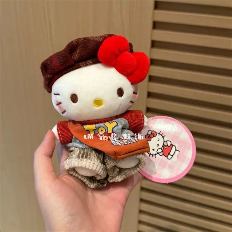 10 cm Hello Kitty Kawaii Sanrio Pluche Pop Tas Accessoires Decoratie Leuke Cartoon Anime Student Rugzak Meisjes Geschenken Zacht Speelgoed