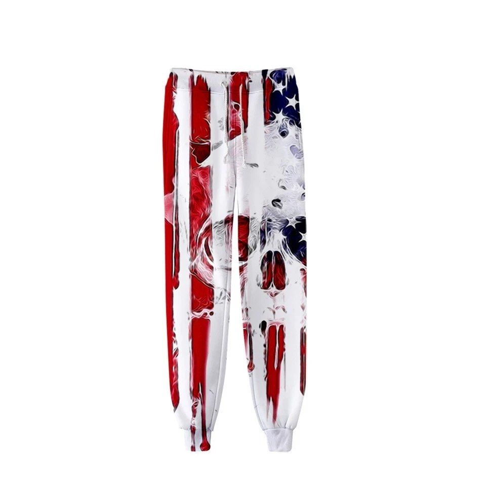 New Skull Eagle USA National Flag 3D Print Causal Clothing Fashion Men Women Tracksuits Crewneck Hip Hop Pants Plus Size S-7XL