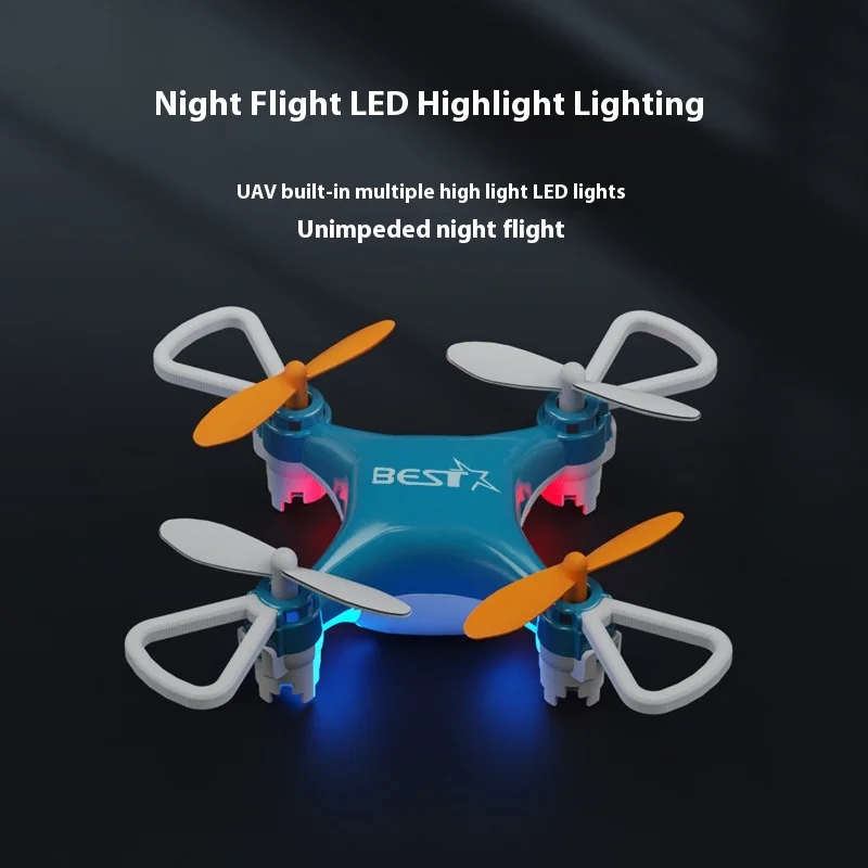 Hc702 Mini aereo di stoccaggio pieghevole Mini drone Aereo controllato da emozione Giocattolo per bambini Mini aereo Quadcopter ad altezza fissa