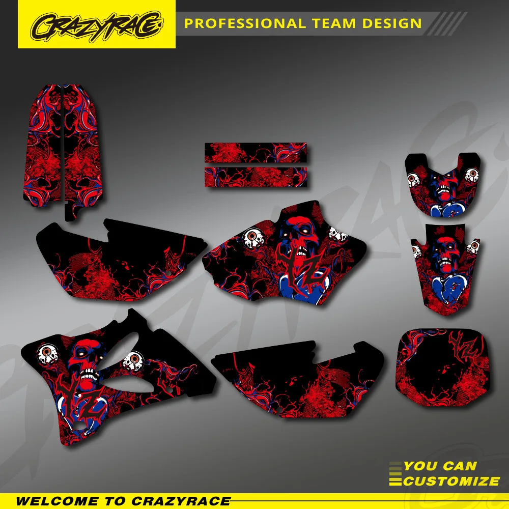 

For Yamaha YZ85 YZ-85 2002-2014 2013 2012 2011 2010 2009 2008 2007 Full Plastics Graphics Decal Sticker Decoration Customize