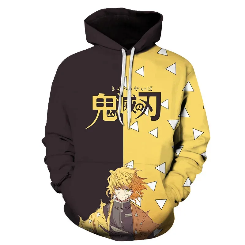 Demon Slayer Sudadera casual para hombre Sudadera con capucha estampada en 3D Anime Cosplay Disfraces de Halloweenv;2,r'6;t.
