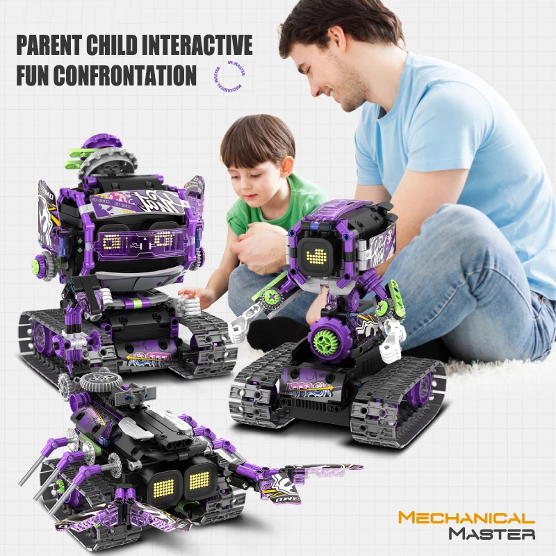 Tecnico Intelligente 3-in-1 Robot APP Mattoni di Controllo Remoto Blocchi di Costruzione Giocattoli di Programmazione Per I Bambini Ragazzi Regalo Set Educativo
