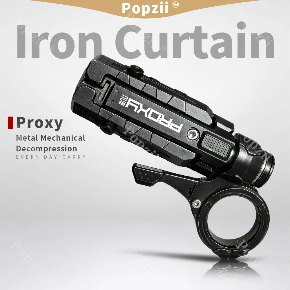 Proxy EDC ستارة حديدية من الفولاذ المقاوم للصدأ تأثير الإغاثة دفع المنزلق حيل الإصبع EDC يقلب المعادن إصبع الدوران تململ لعبة #1