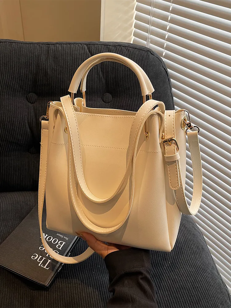 

Элегантные женские сумки из искусственной кожи с текстурой под кожу, новинка 2026 года, простые однотонные повседневные сумки через плечо, классические офисные сумки-кроссбоди для деловых женщин