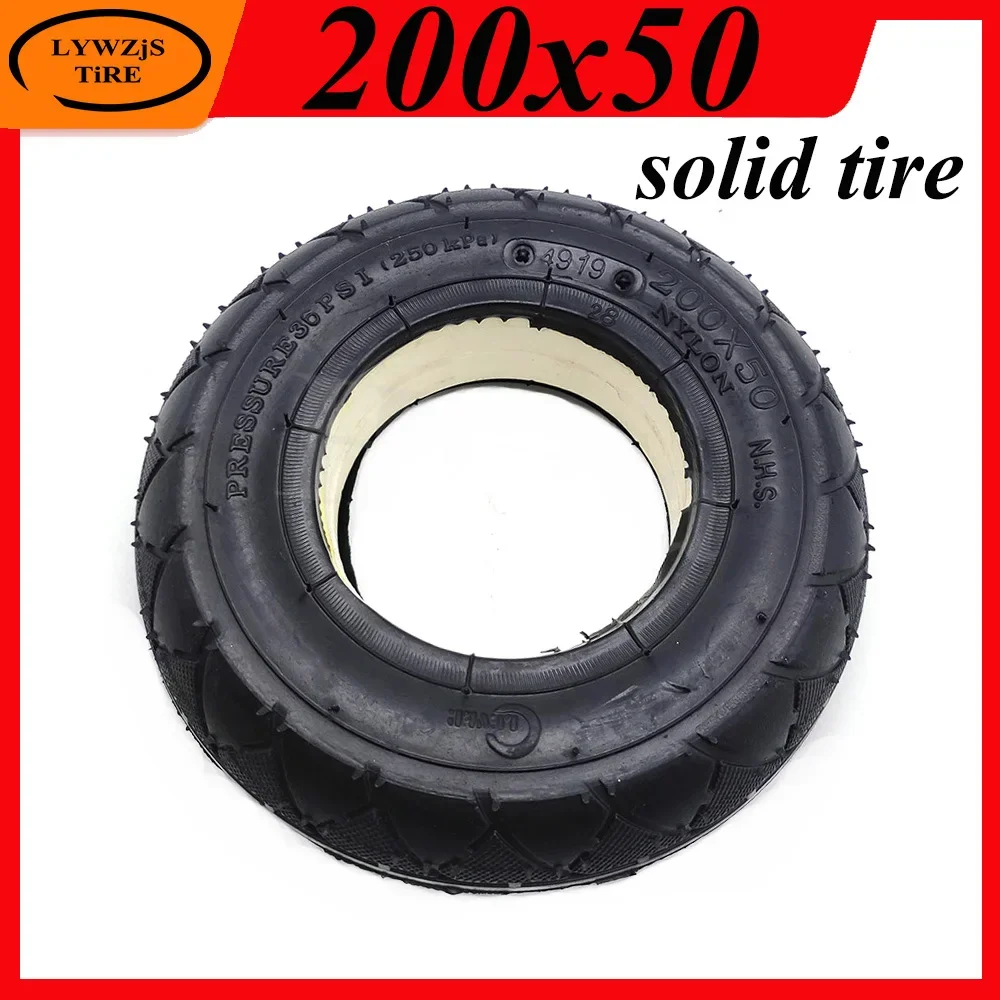 

8 Inch 200x50 Solid Filled Tire for Mini Electric Scooter Razor E100 E125 E200 Tubeless Non Pneumatic Explosion Proof Tire