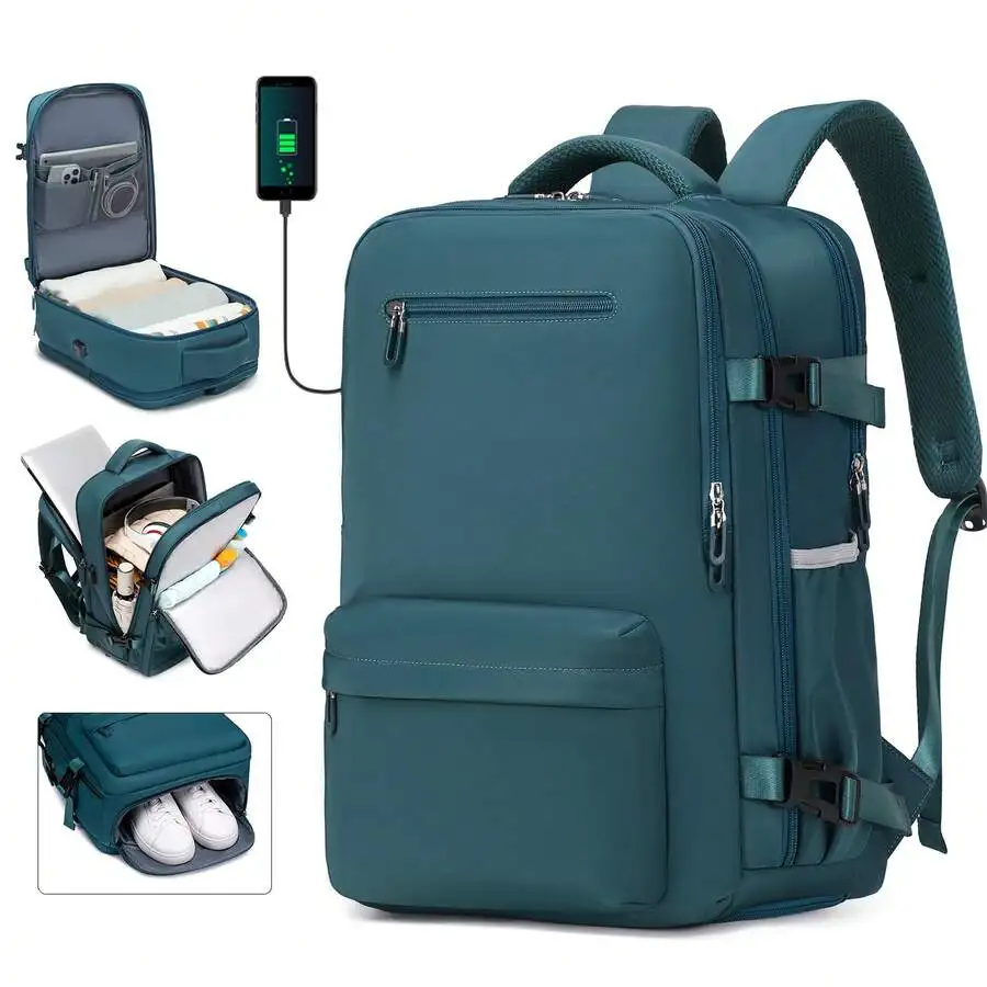 

Lightweight Nylon Carry-On Backpack With 14 Inch Laptop Compartment And Underseat Storage