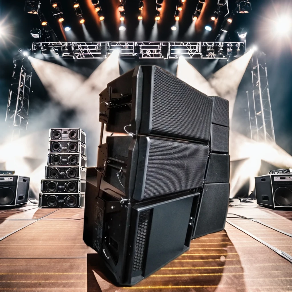 

Professional Series GEOS12100/12300 Sound System 12-Inch Active Line Array Speakers with Amplifiers Sound Equipment