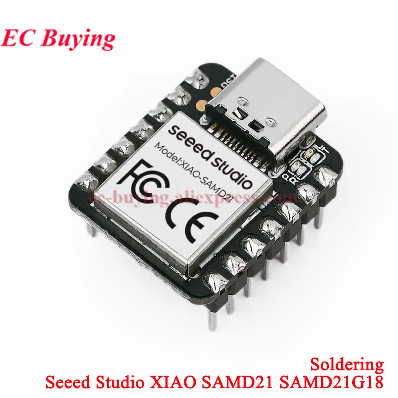 10Pc/1pc Seeeduino XIAO SAMD21G18 SAMD21 Nano Seeed Cortex M0 32 Bit Microcontroller Development Board Module for Arduino Type-C