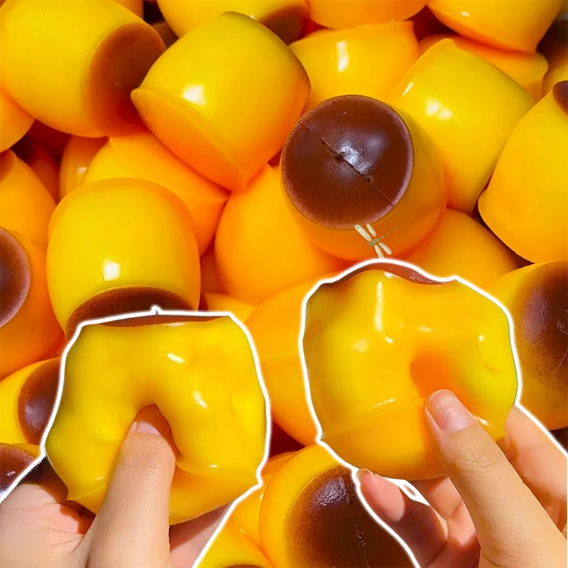 Karamellpudding Knuspriger Quetschball Stressabbau-Spielzeug Weiche Selbstgemachte Squeeze-Fidget-Spielzeuge Anti-Stress-Spielzeuge für Erwachsene Geschenke – Detail 1