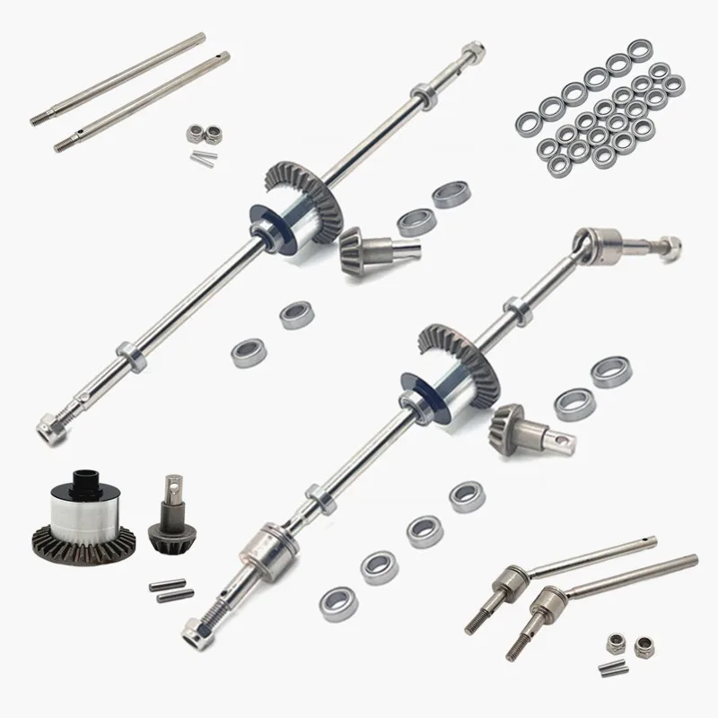 

Metal Front and Rear Axle Accessories Full Vehicle Bearings For MN 1/12 MN128 MN86 G500 RC Car Upgrade Parts