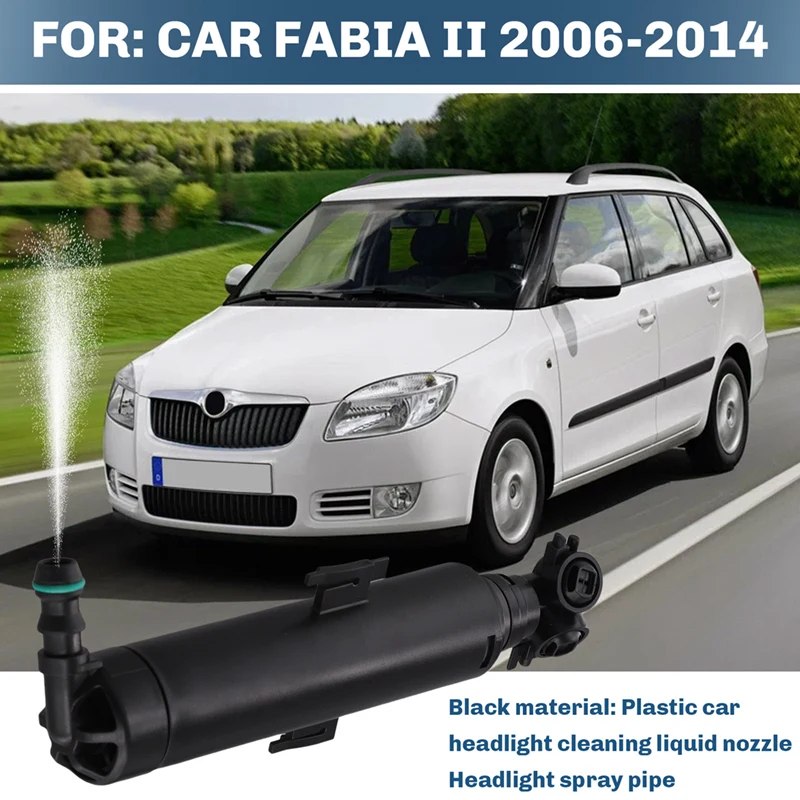 

Омыватель фар, подъемный цилиндр, распылительная насадка для Skoda FABIA II 2006-2014, насадка для очистки фар 5J 0955965 Б 5J 0955966 Б