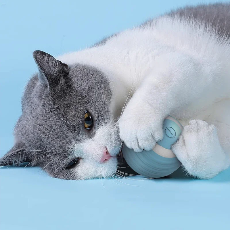 Cat Interactive Ball Smart Toy Indoor Automatic Rolling Magic Ball Electronic Interactive Pet Toy Cat Game Accessory