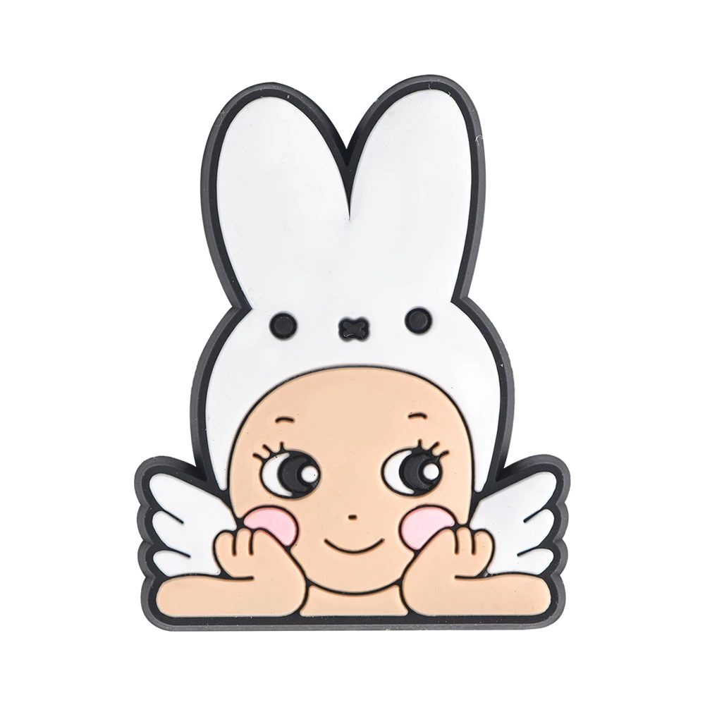 Cartoon Baby Shoe Charms Kids Boys Girls Angel Baby Shoe Decoration For Clog Sandals Charm Shoes Pins Accessories Chrisrams Gift image 2