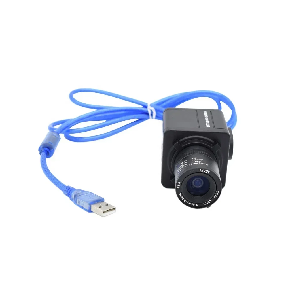 Best Fast Rate Global Shutter USB Box Camera Industrial Vision Camera Black And White With 6-60mm Manual Zoom Varifocus CS Mount