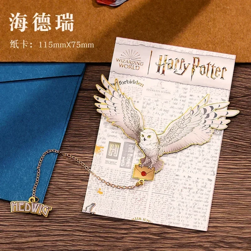 Anime Figure Harried Hogwarts College Metal Creative Bookmark Hedwig Potters Hermione Malfoy Student Supplies Decoration Gift